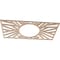 Ekena Millwork Hoover Wood Fretwork Pierced Ceiling Medallion, Alder, 22"W x 11"H x 8 1/8"ID x 3/8"T CMWP22X11X0375HOAL - alternate 3